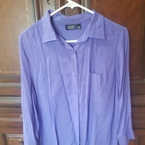 Purple 2 pocket blouse